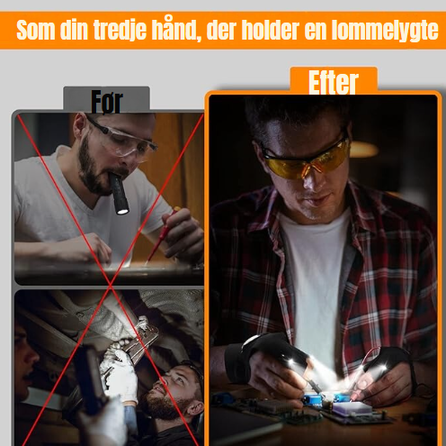 LED lommelygte vandtætte handsker