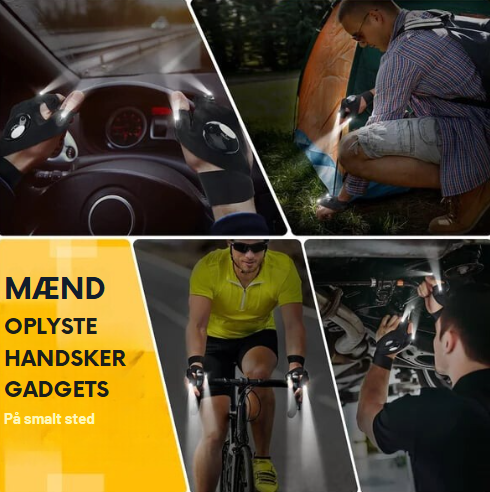 LED lommelygte vandtætte handsker