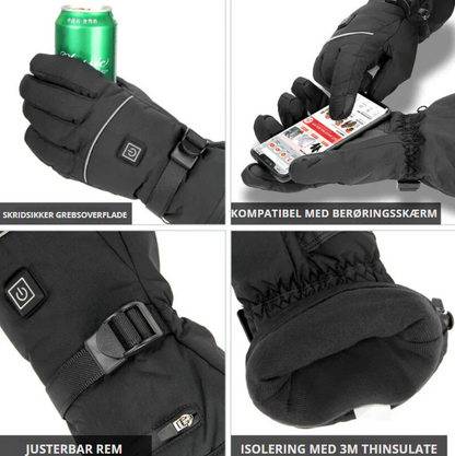 Elektrisk opvarmede handsker med 3M Thinsulate™-isolering
