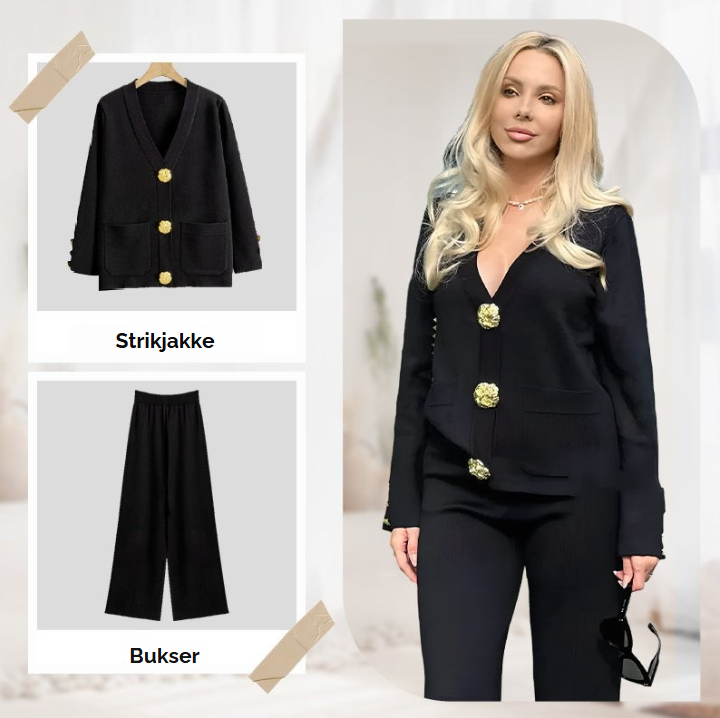 VELORA™ | Elegant 2-delt sæt til damer