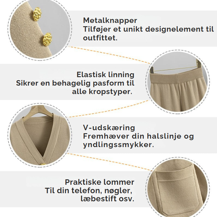 VELORA™ | Elegant 2-delt sæt til damer