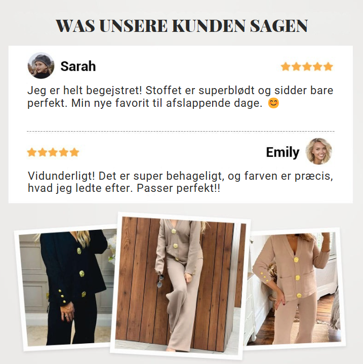 VELORA™ | Elegant 2-delt sæt til damer